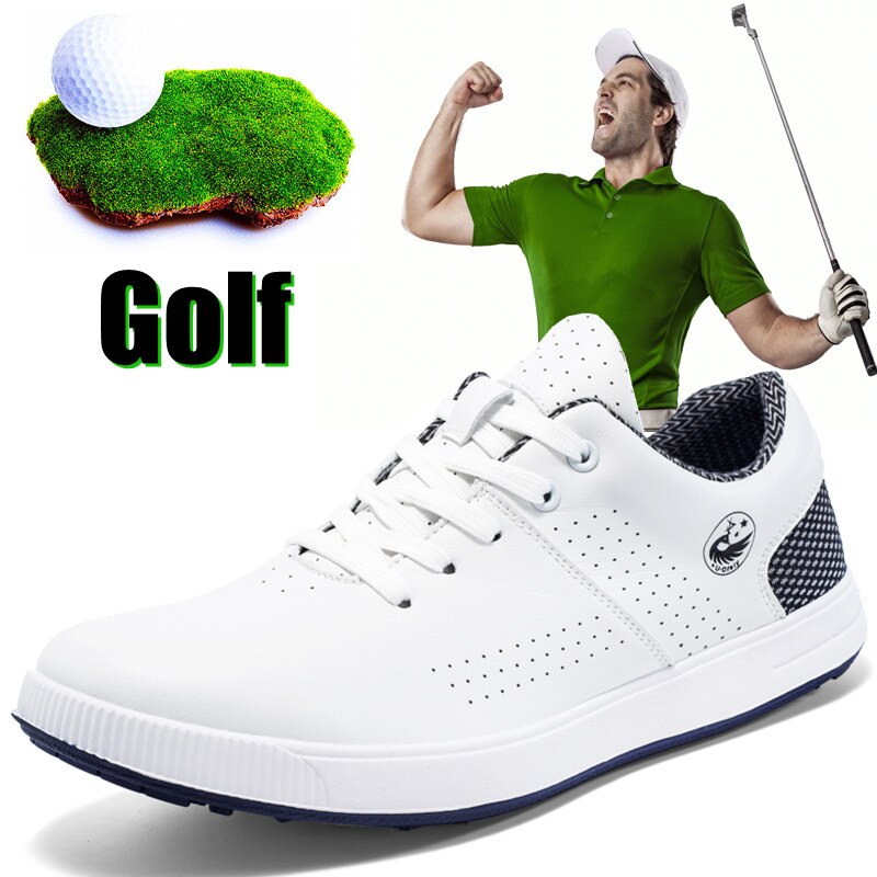 신제품 브랜드 남성용 골프화, 가죽 방수 미끄럼 방지 아웃도어 골프 트레이닝 남성화, 스포츠 신발, 남성용 플러스 사이즈 신발